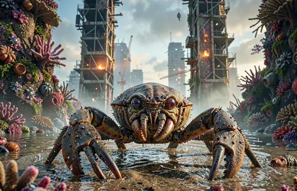 Mud-Sifter Crab